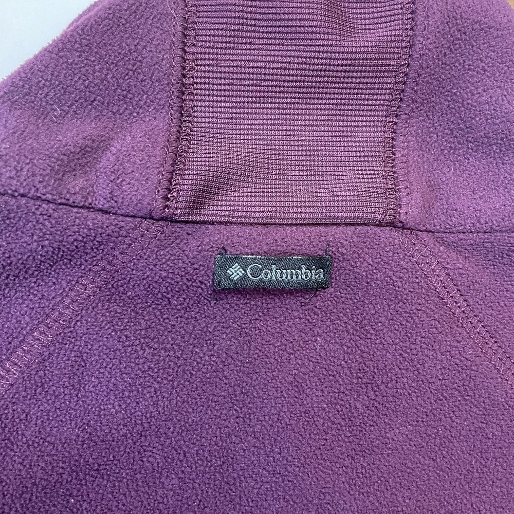 Columbia size medium purple lightweight fleece zip up jacket - Picture 6 of 6